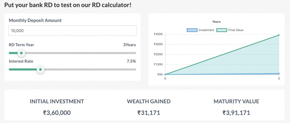 how to use RD calculator?